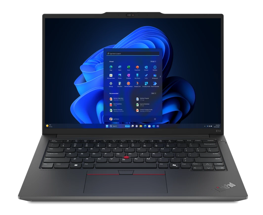 Ноутбук Lenovo Think Pad E14 G6 (21 M30080 IG) Ryzen 7 7735 HS 16 Gb SSD512 Gb AMD Radeon 680 M 14" IPS WUXGA (1920x1200) Windows 11 Pro black Wi Fi BT Cam