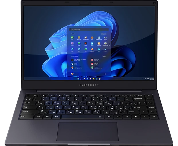 Ноутбук Maibenben S14 A-i N10 UM (S14 A-i N10 UMB1 SLURE0_Win11 P) Intel N100 800 M Hz/14"/1920x1080/8 GB/512 GB SSD/Intel UHD Graphics/Wi-Fi
