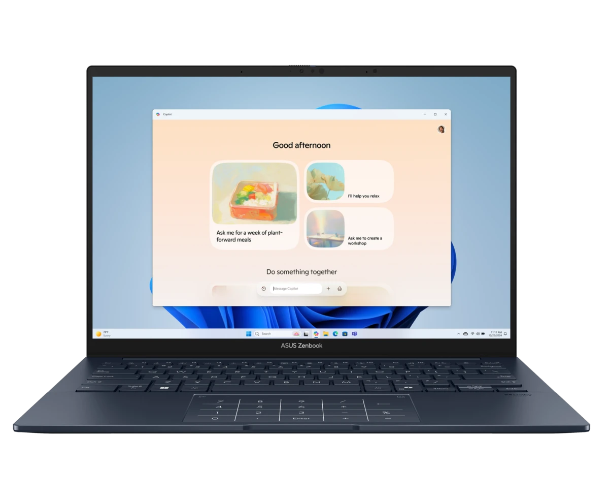 Ноутбук ASUS UX3405 CA-ST135 (90 NB14 W1-M01 ZM0) 14"(2880x1800 OLED 16:10), Intel Core Ultra 5 225 H(3.3 Ghz), 16384 Mb, 512 SSD Gb