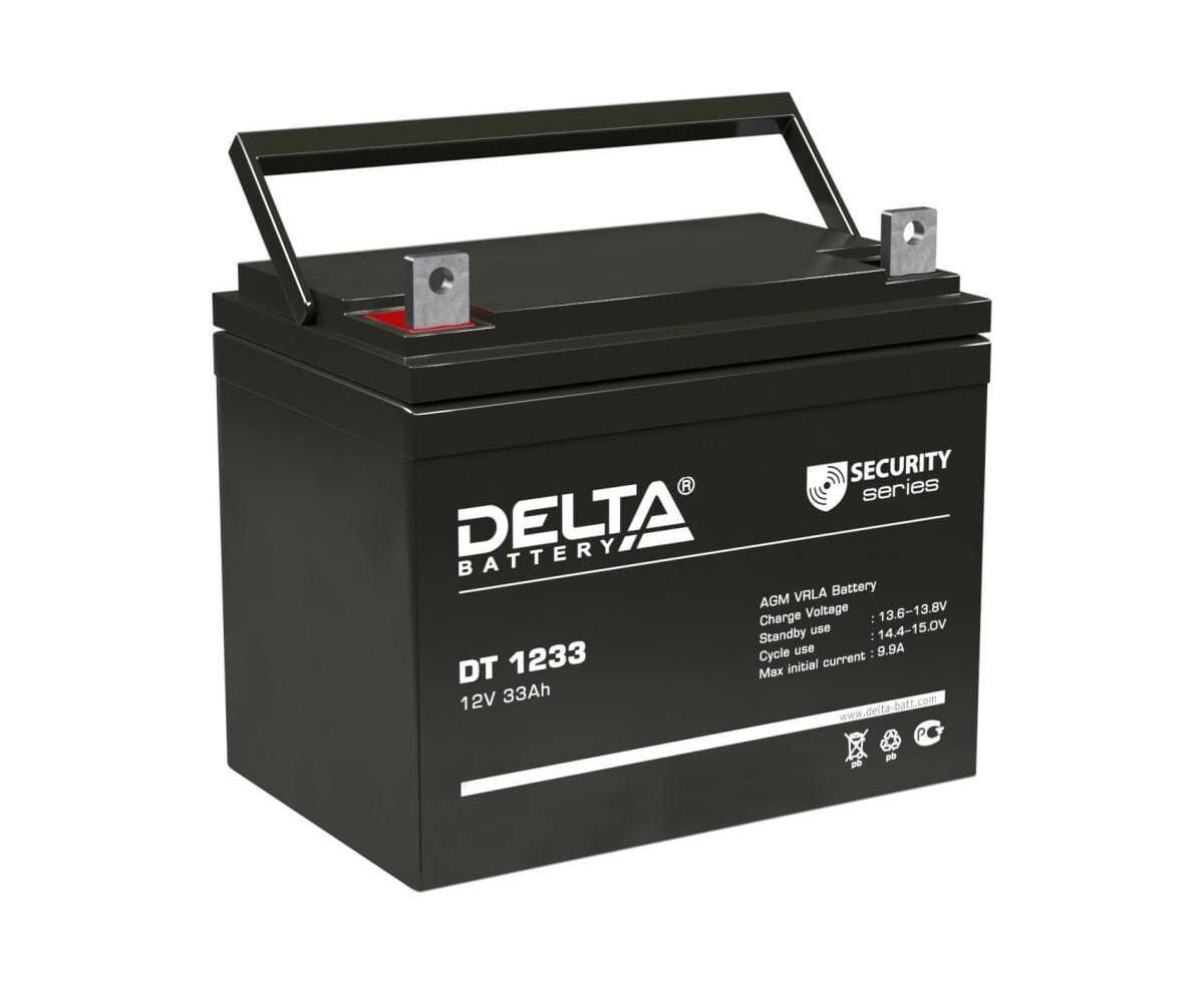 Батарея Delta DT 1233 (33 Ач, 12 В) свинцово- кислотный аккумулятор
