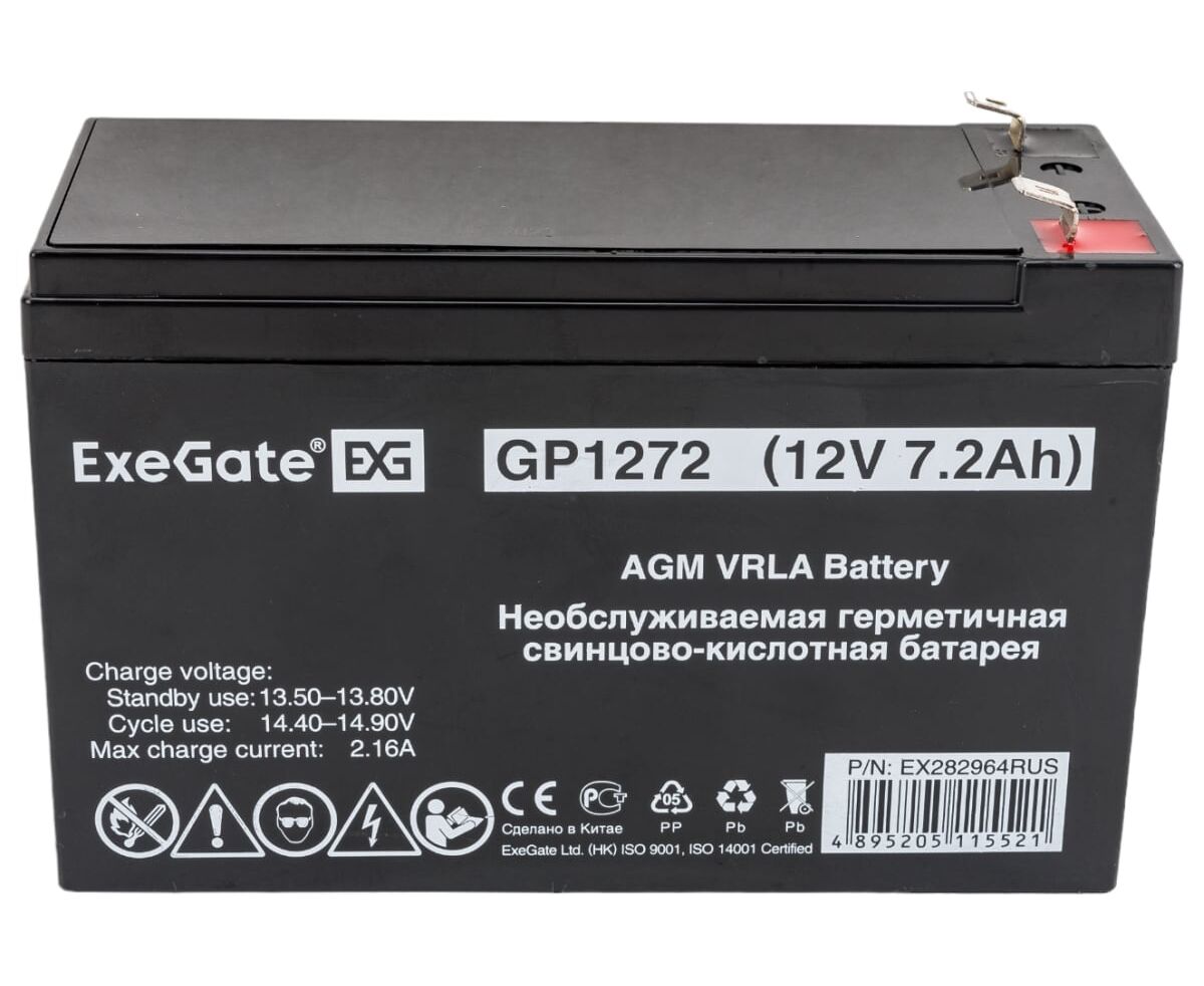 АКБ Exe Gate GP1272 (282964) 12 V 7.2 Ah 1227 W
