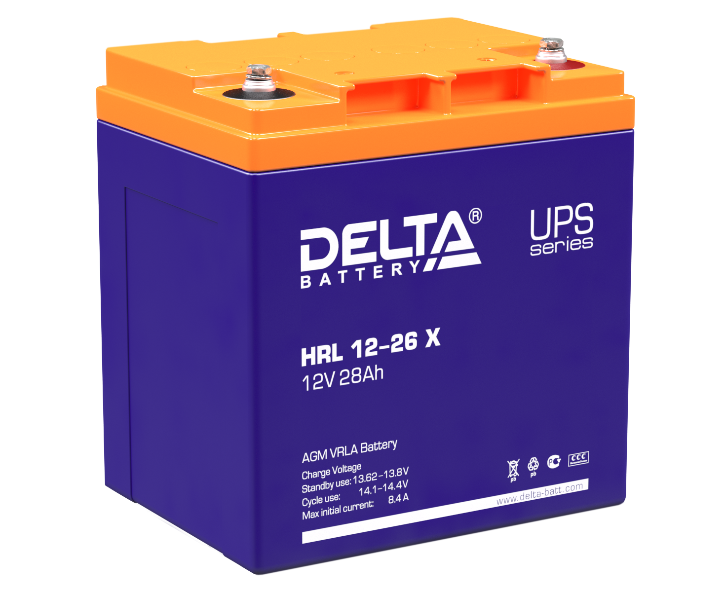Батарея для ИБП Delta HRL 12-26 X 12 В 28 Ач