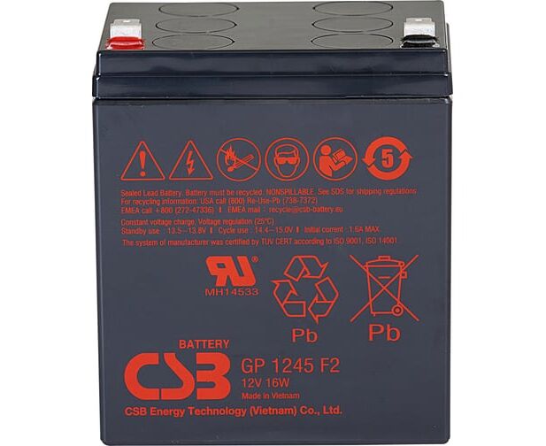 Батарея для ИБП CSB GP 1245 F2 (12 V16 W) 12 В
