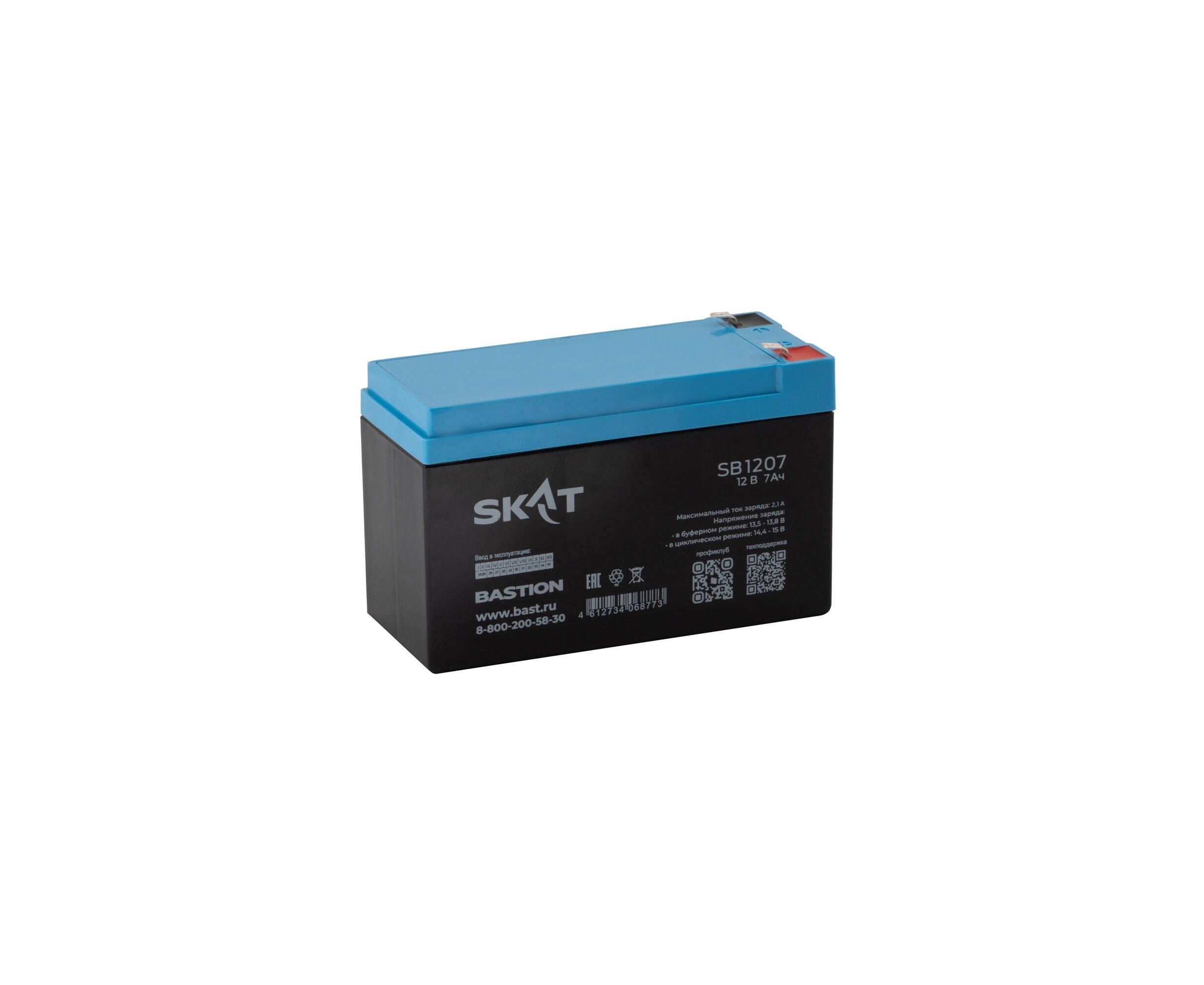 Батарея для ИБП Бастион Skat SB 1207 12 В 7 Ач (2533)