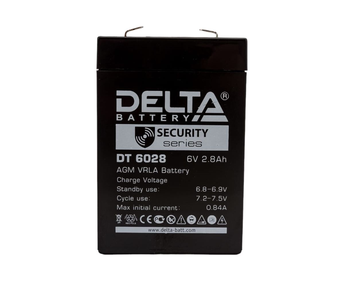Батарея Delta DT 6028 (6 V, 2.8 Ah)