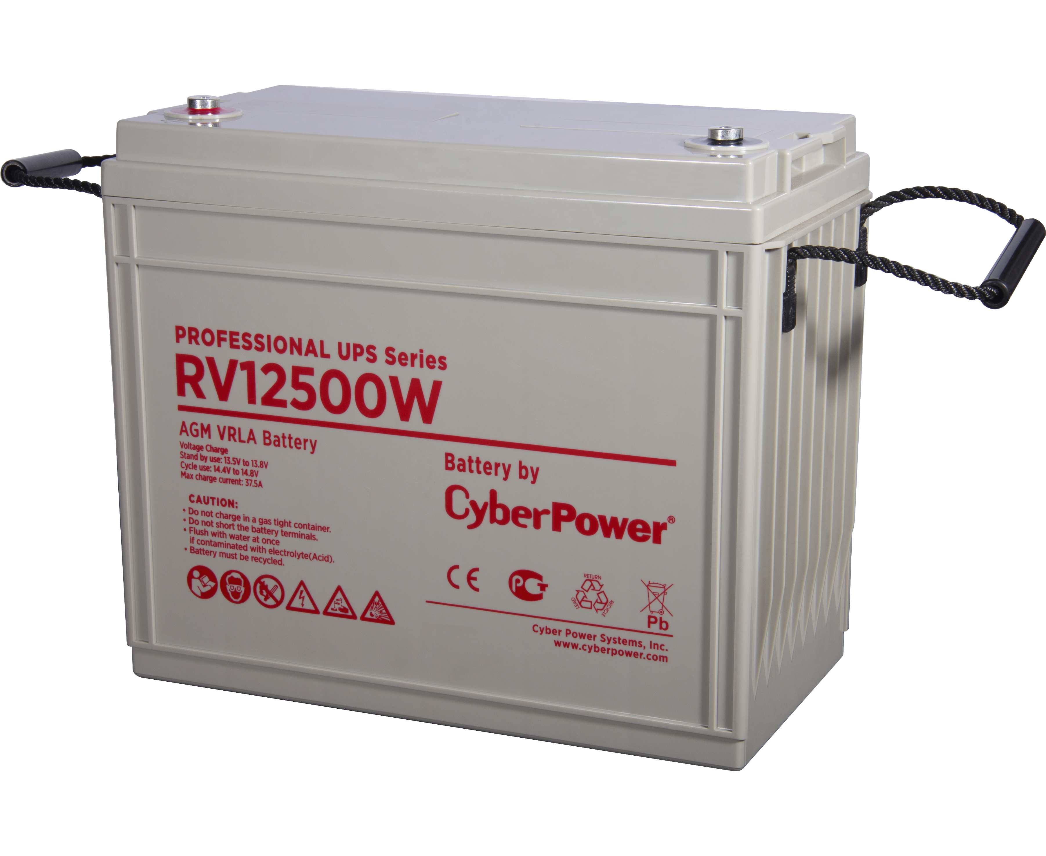 Батарея Cyber Power PS RV 12500 W Professional series, 12 V 150 Ah operational life 12 years