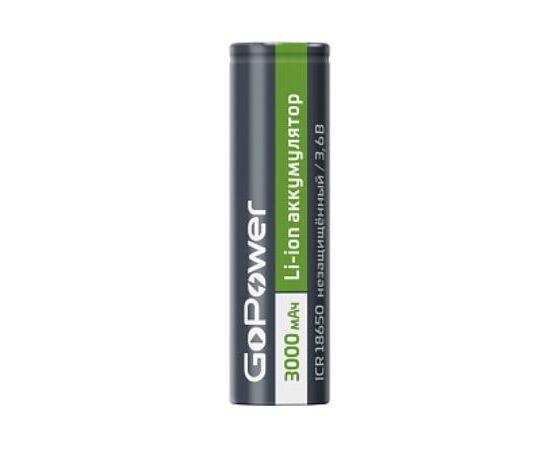 Аккумулятор Li-ion Go Power 18650 bulk 3.6 V 3000m Ah без защиты плос.конт. (1/78)