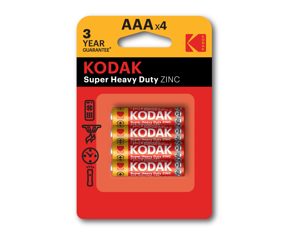 Батарейка Kodak Extra R03 AAA BL4 Heavy Duty 1.5 V (4/48/240/54000)