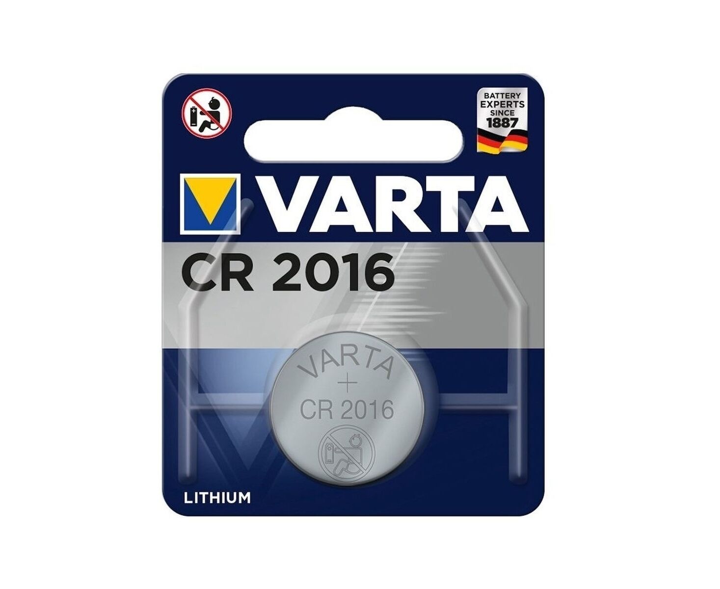 Батарейка Varta ELECTRONICS CR2016 BL1 Lithium 3 V (6016) (1/10/100)