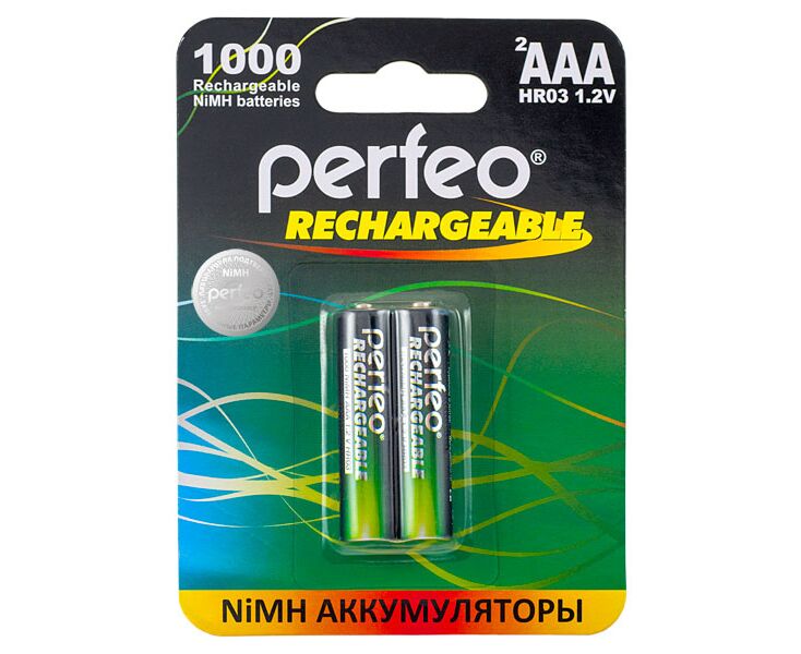Аккумулятор Perfeo AAA1000m Ah/2 BL