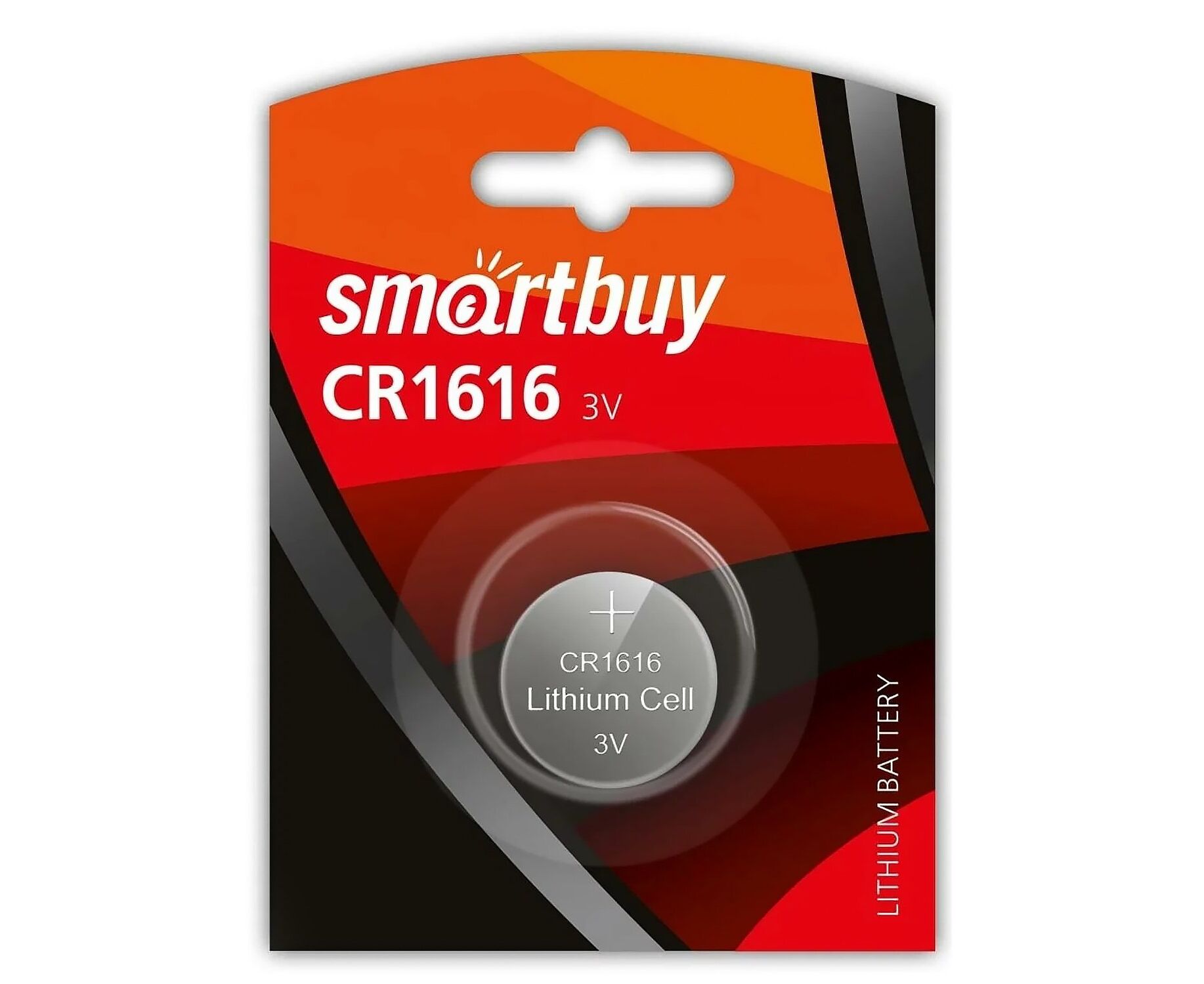 Элемент литиевый Smart Buy CR1616 (1-BL) (12/720) (115869)