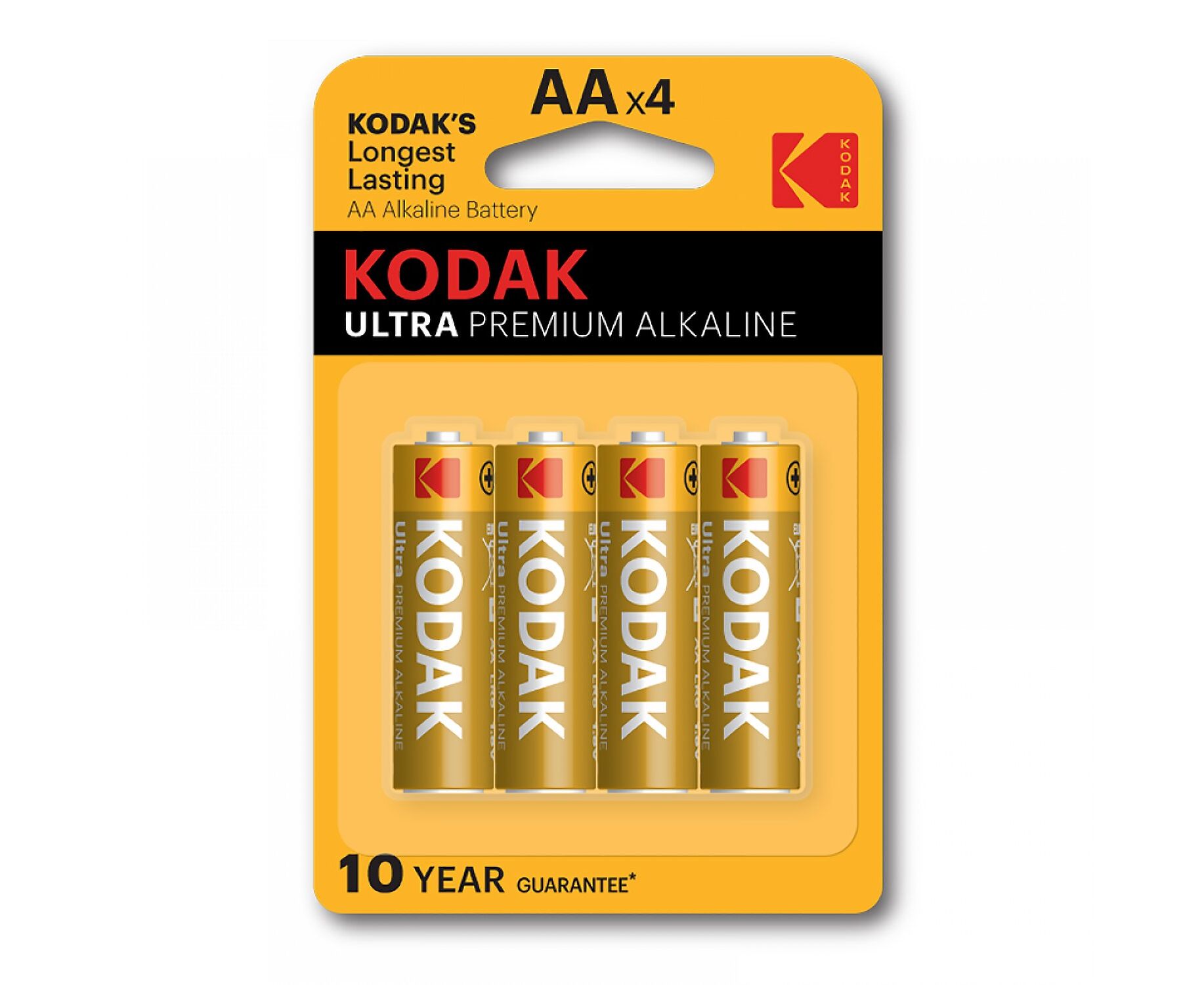 Батарейка AA Kodak Ultra Digital LR6 (4-BL) (80/400) (211837)