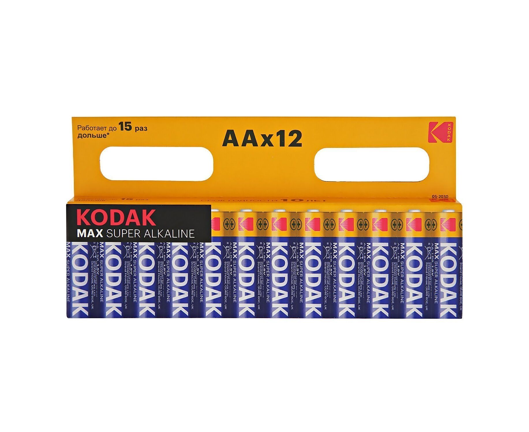 Батарейка AA Kodak max LR6 (12)(120/720) [KAA-12] (211846)