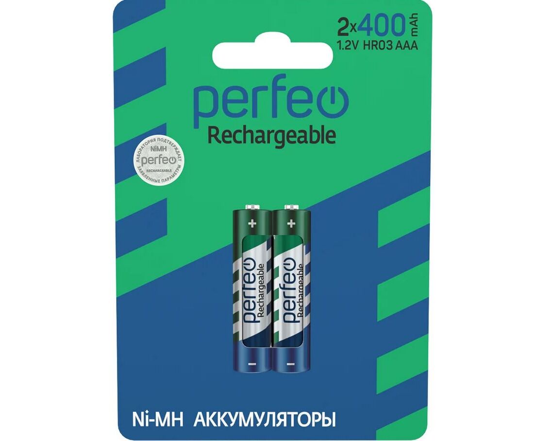 Аккумулятор Perfeo AAA400m Ah/2 BL