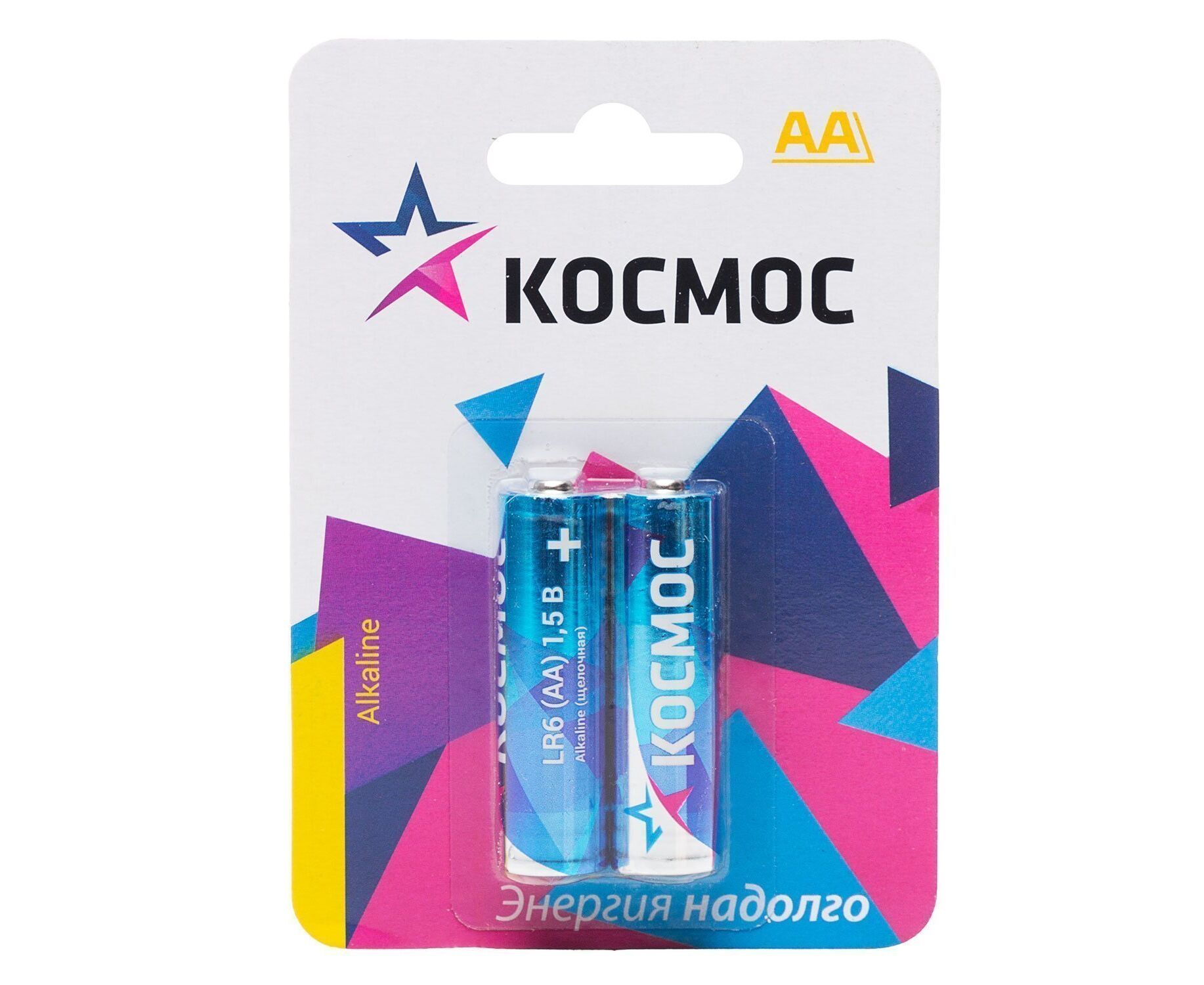 Батарейка AA Космос LR6 (2-BL) (24/288) (202806)