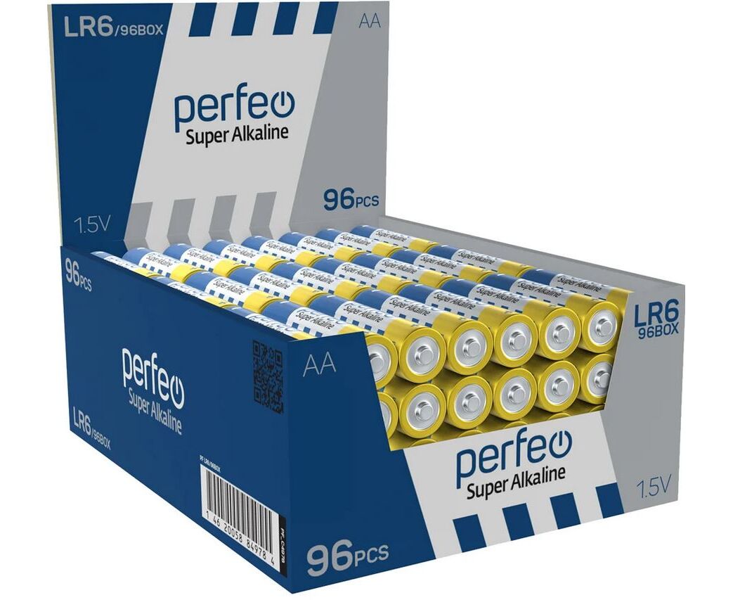 Батарейка Perfeo LR6/96 BOX Super Alkaline