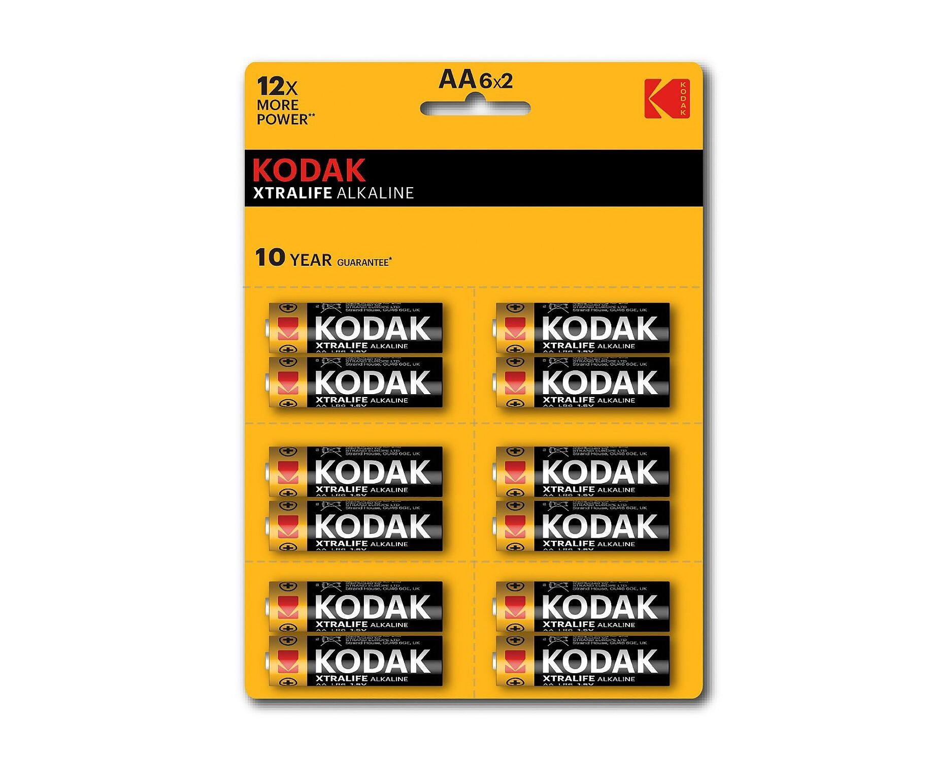 Батарейка AA Kodak xtralife LR6 BL-12 отрывной (144) (205079)
