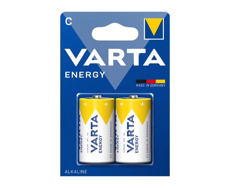 Батарейка Varta ENERGY LR14 C BL2 Alkaline 1.5 V (4114) (2/20/200)