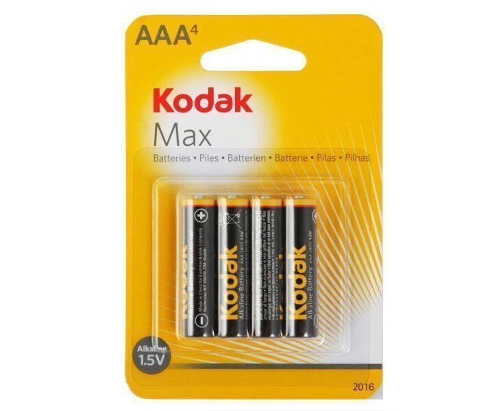 Батарейка AAA Kodak LR03 MAX (4-BL) (40/200/32000) .. (14301)