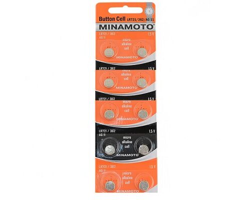 Элемент питания MINAMOTO AG11 (LR721) BL10 (10/200/1000)