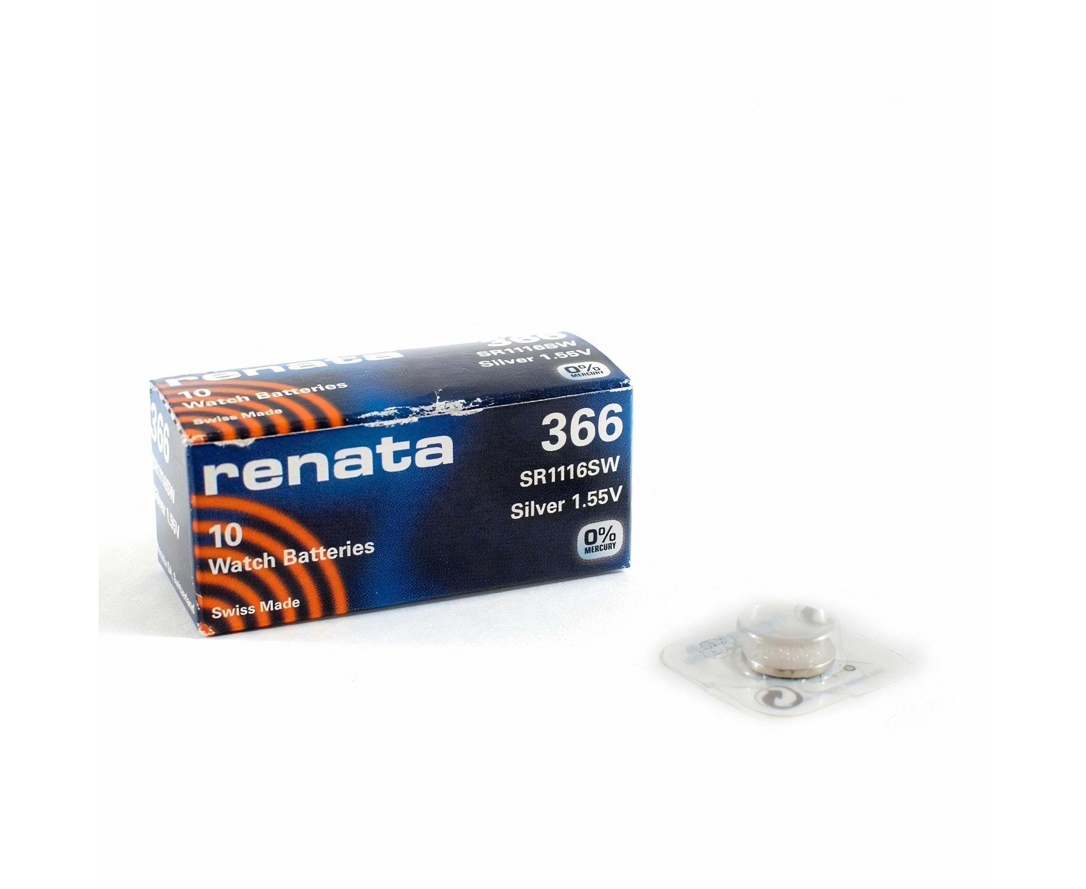 Элемент питания RENATA R 366 SR 1116 SW (10/100)