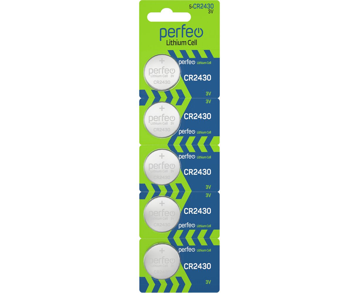 Батарейка Perfeo CR2430/5 BL Lithium Cell