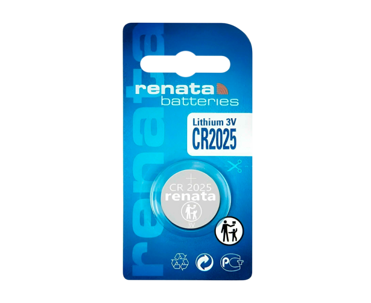 Батарейка Renata CR2025 BL1 Lithium 3 V (10/300/2400)