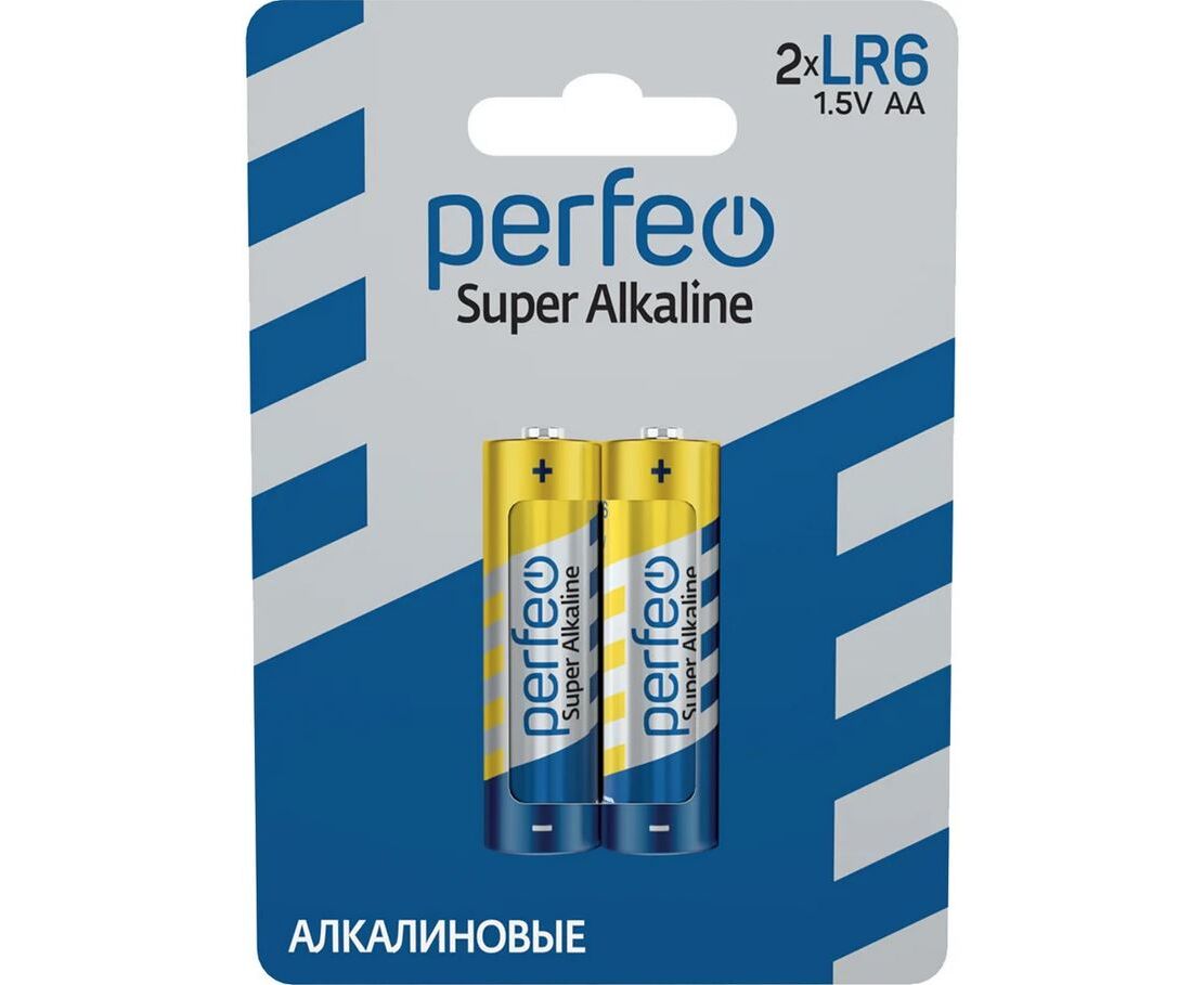Батарейка Perfeo LR6/2 BL Super Alkaline