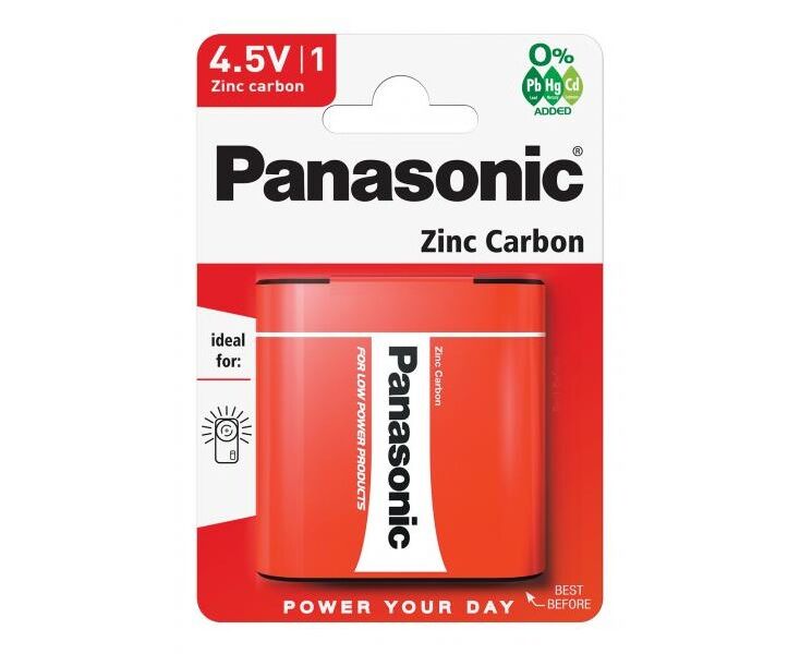 Элемент питания PANASONIC 3 R12 (квадрат) Zinc Carbon BL1 (12/48)