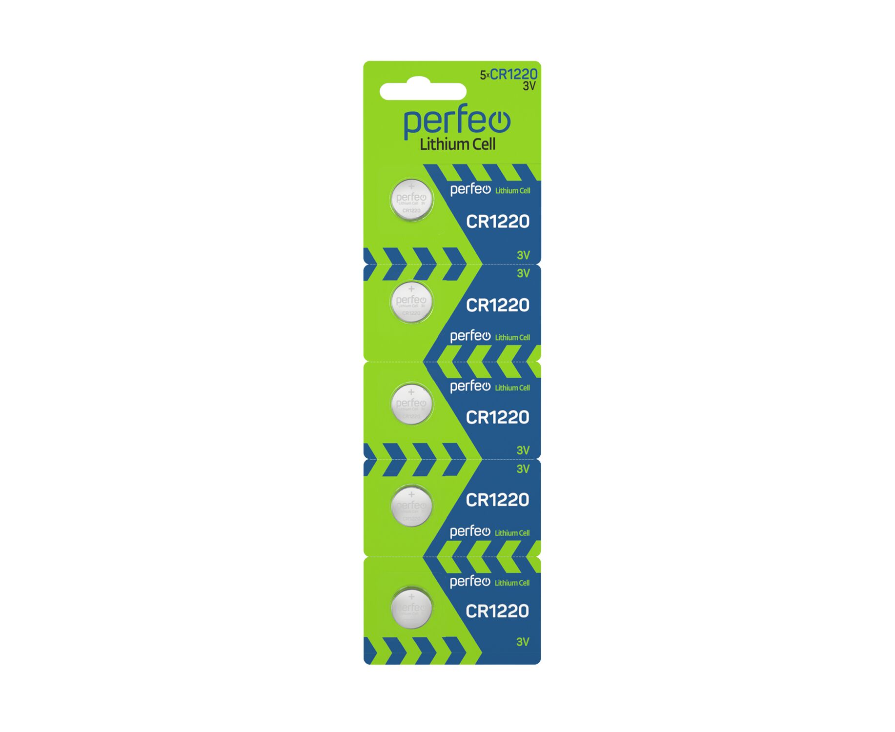 Батарейка Perfeo CR1220/5 BL Lithium Cell