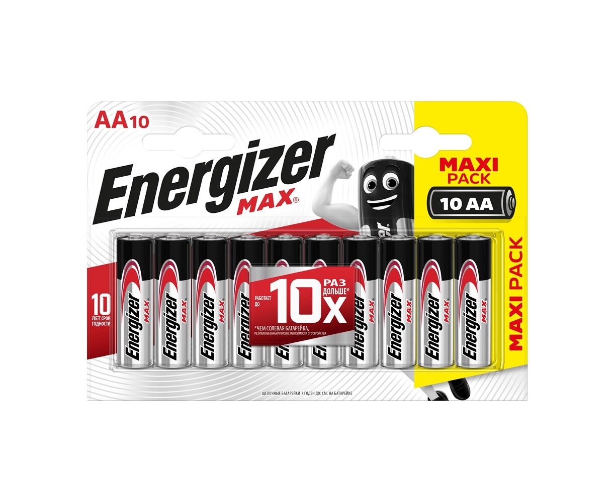 Элемент питания ENERGIZER LR6 Max (10 бл) (120)