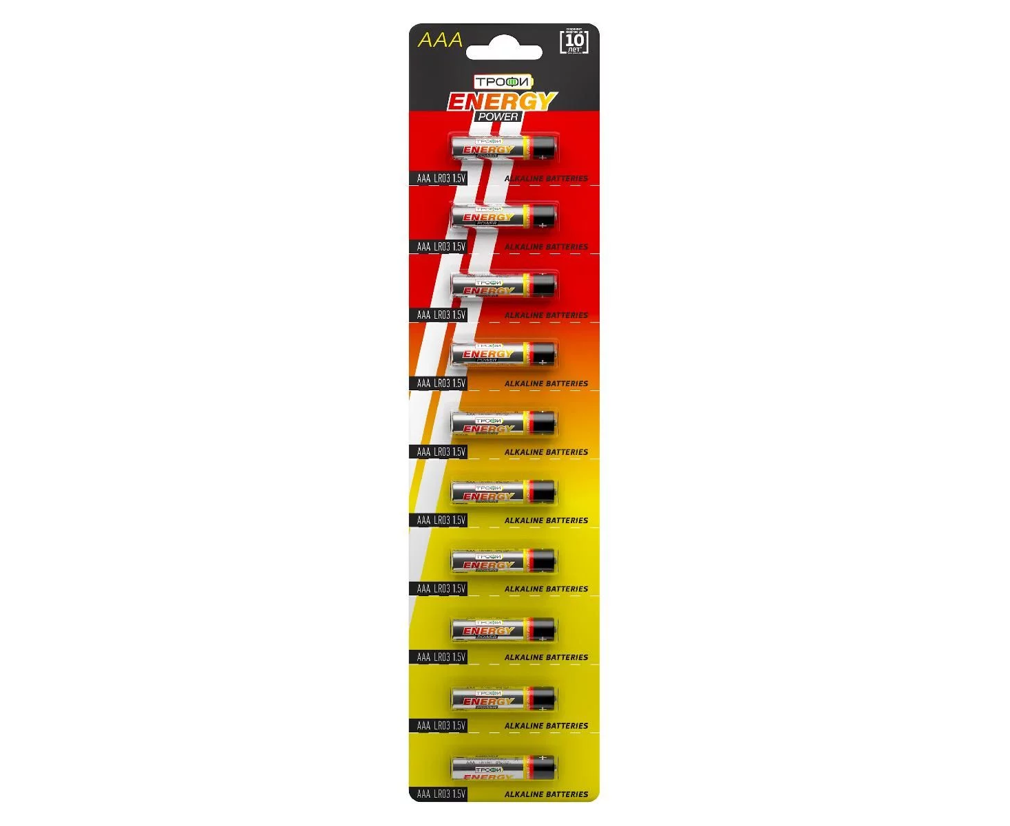 Элемент питания Трофи LR03-10 BL ENERGY POWER Alkaline (100/800/40000)