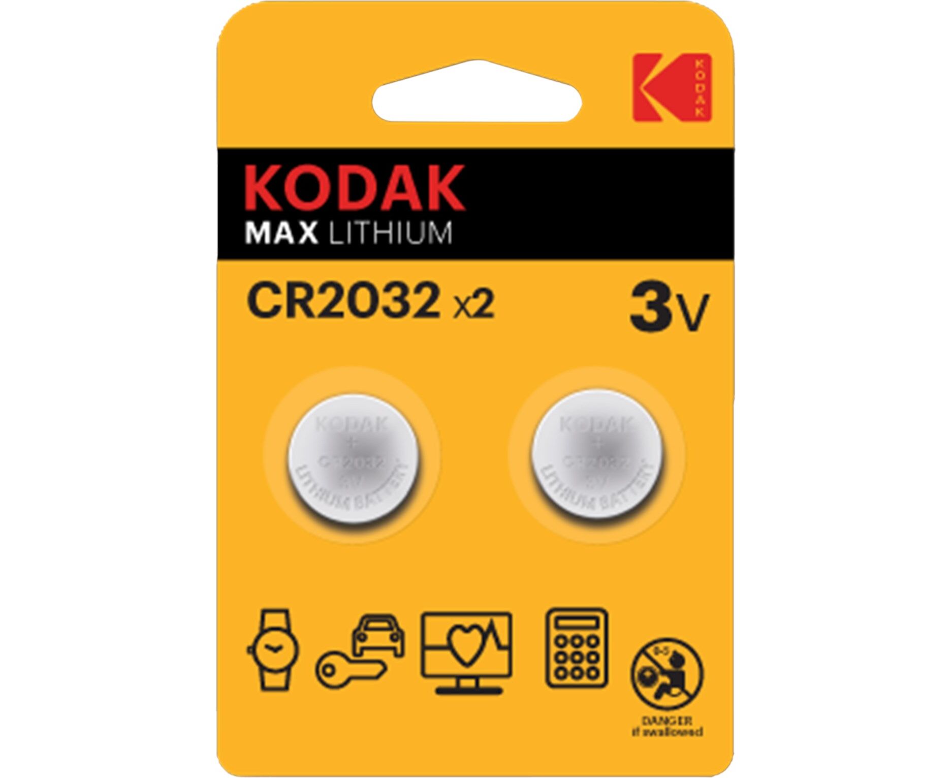 Элемент питания KODAK CR2032-2 BL (30/240/43200)