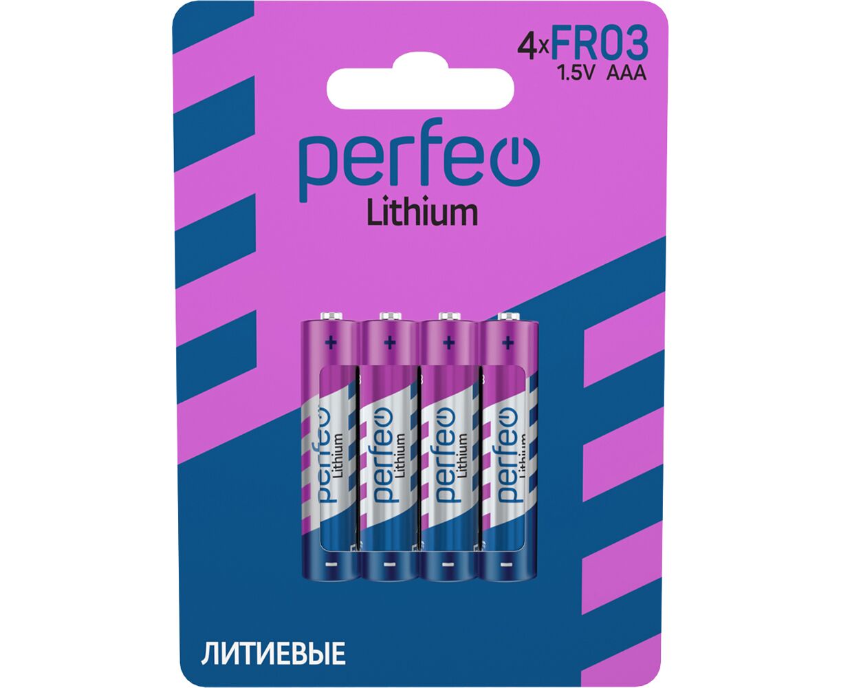 Батарейка литиеевая Perfeo FR03/4 BL Lithium