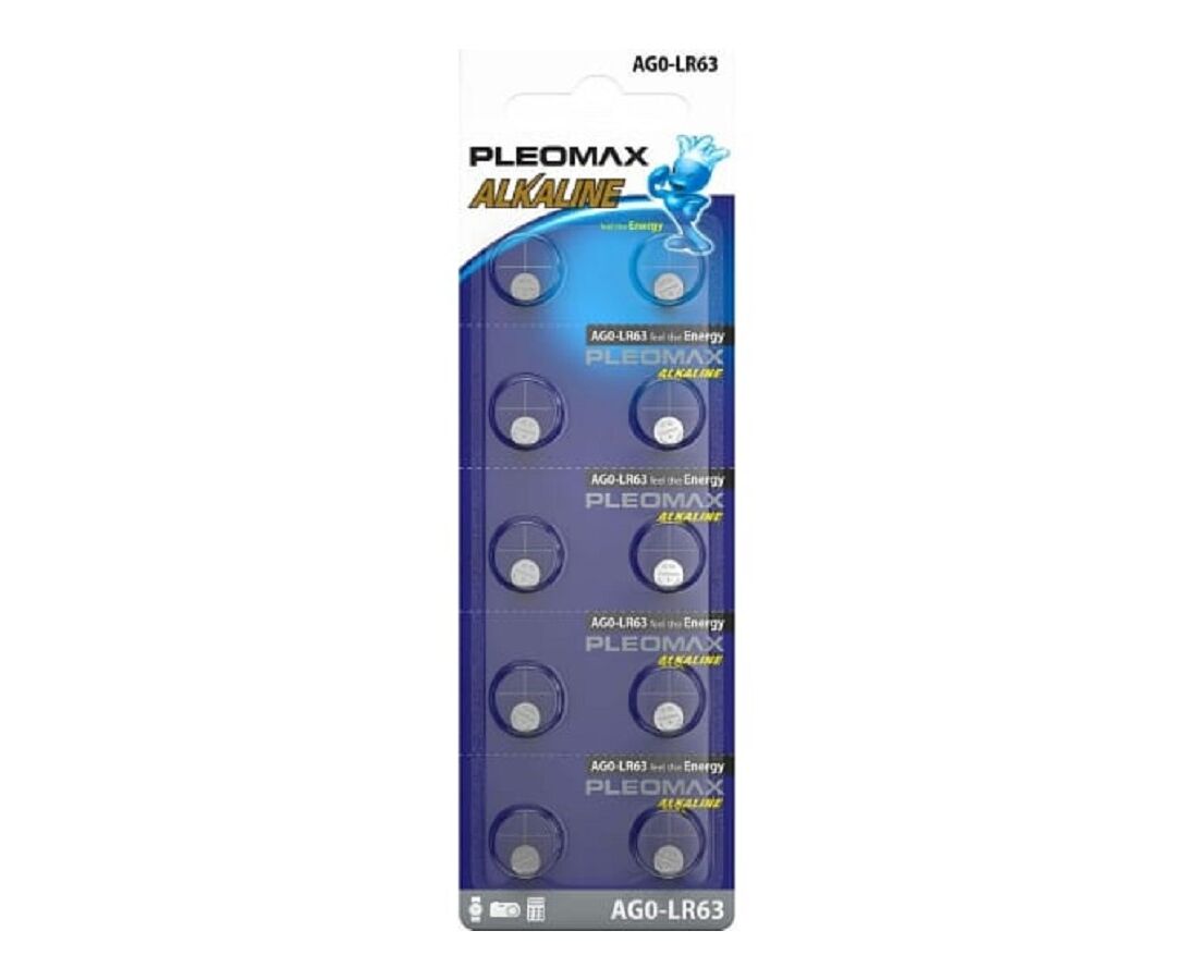 Элемент питания SAMSUNG PLEOMAX AG0 (379) LR521, LR63 Button Cell (10/100/1000/98000)