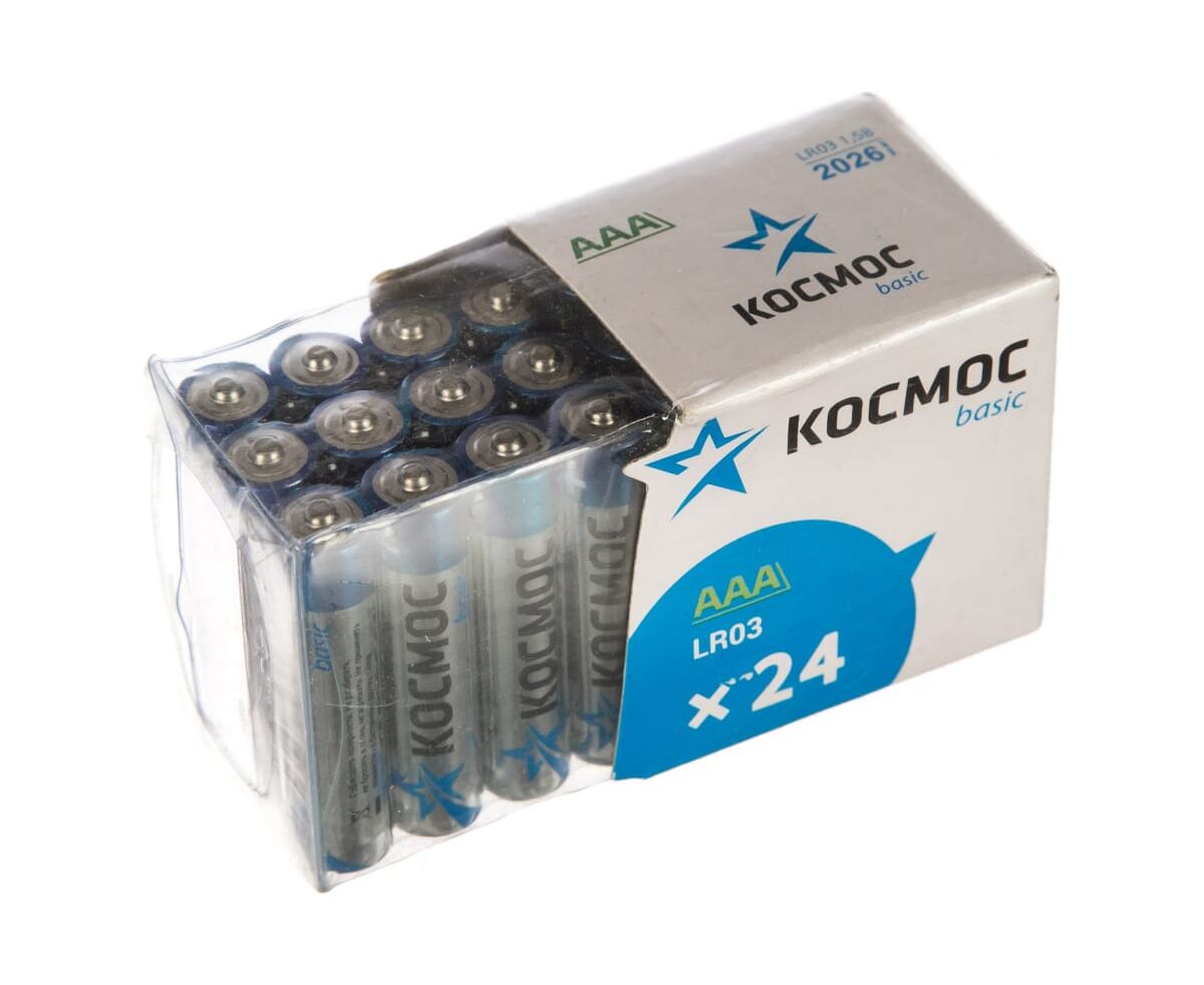 Элемент питания КОСМОС LR03 24 BOX (б/б) (24/480)