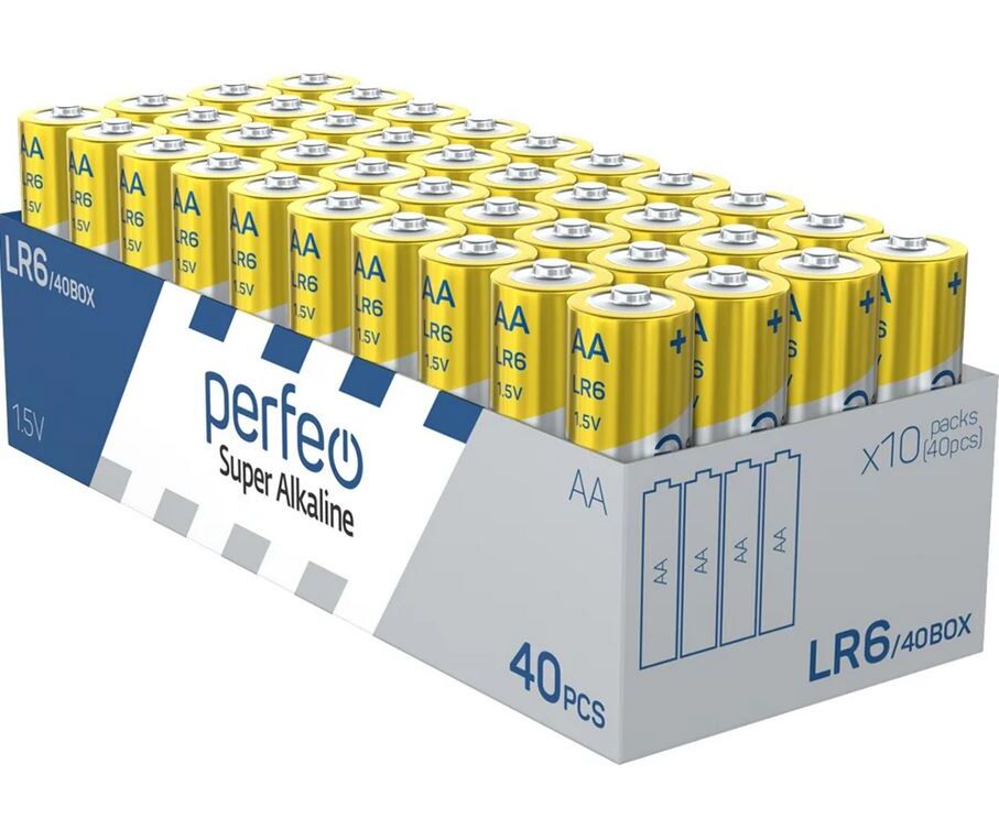 Батарейка Perfeo LR6/40 BOX Super Alkaline