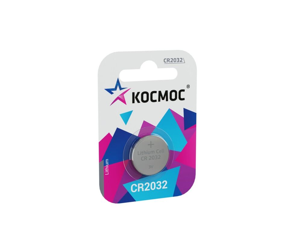 Элемент питания КОСМОС CR 2032 BL1 (1/12/288)