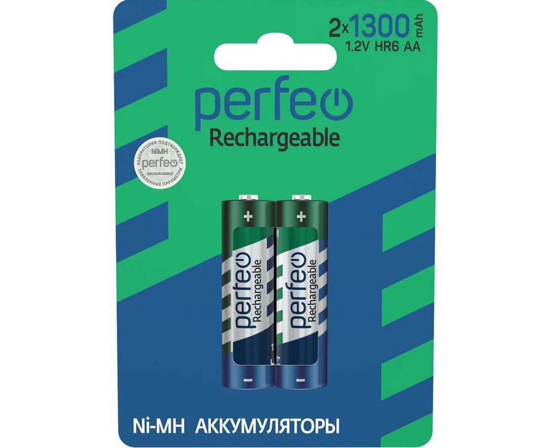 Аккумулятор Perfeo AA1300m Ah/2 BL
