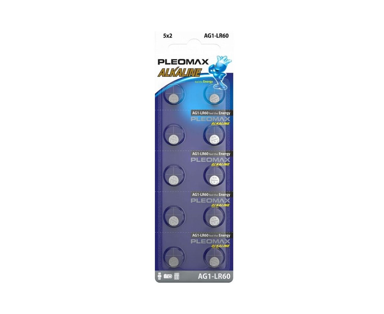 Элемент питания SAMSUNG PLEOMAX AG1 (364) LR621 LR60 Button Cell (10/100/1000/98000)