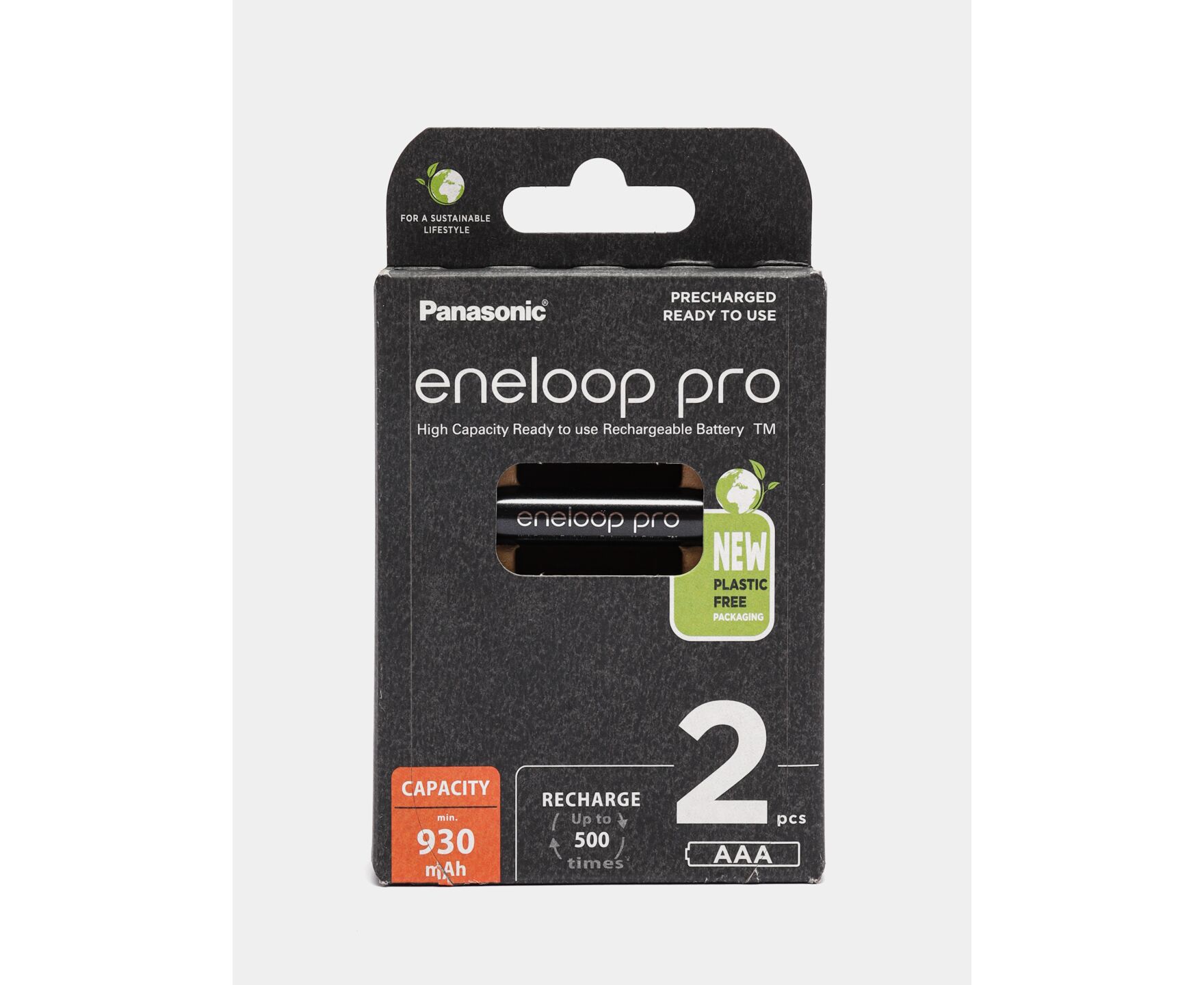 Аккумулятор PANASONIC R03 eneloop pro BK-4 HCDE/2 BE (930 m Ah) (2 бл) (2/40)