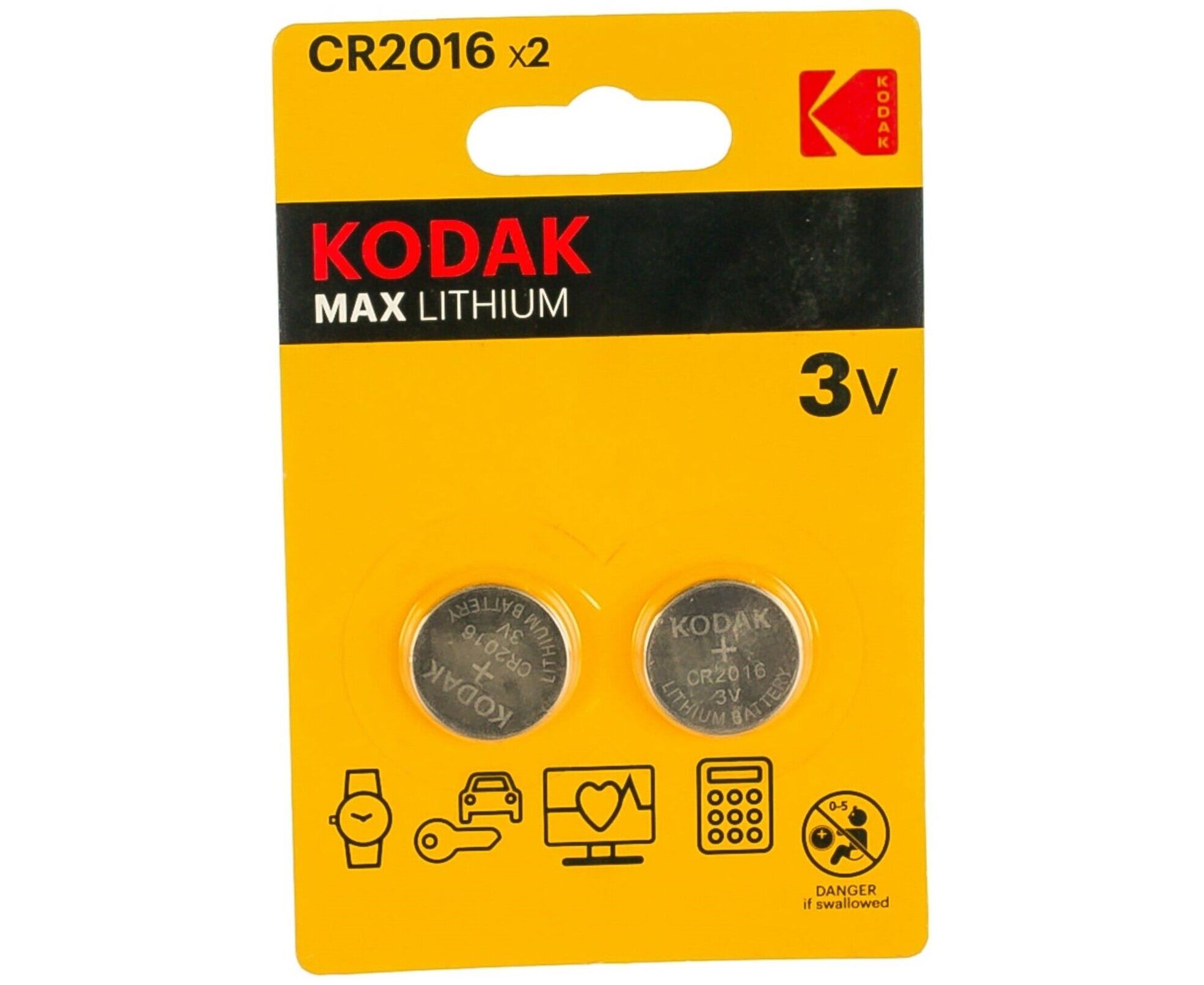 Элемент питания KODAK CR2016-2 BL (30/240/43200)