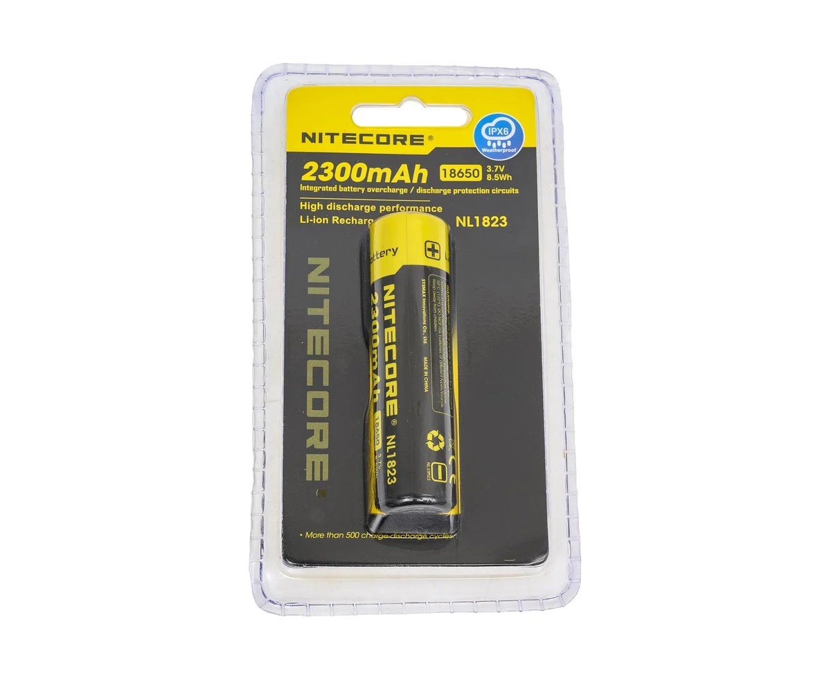 Аккумулятор NITECORE NL1823 18650 Li 3.7v 2300m A