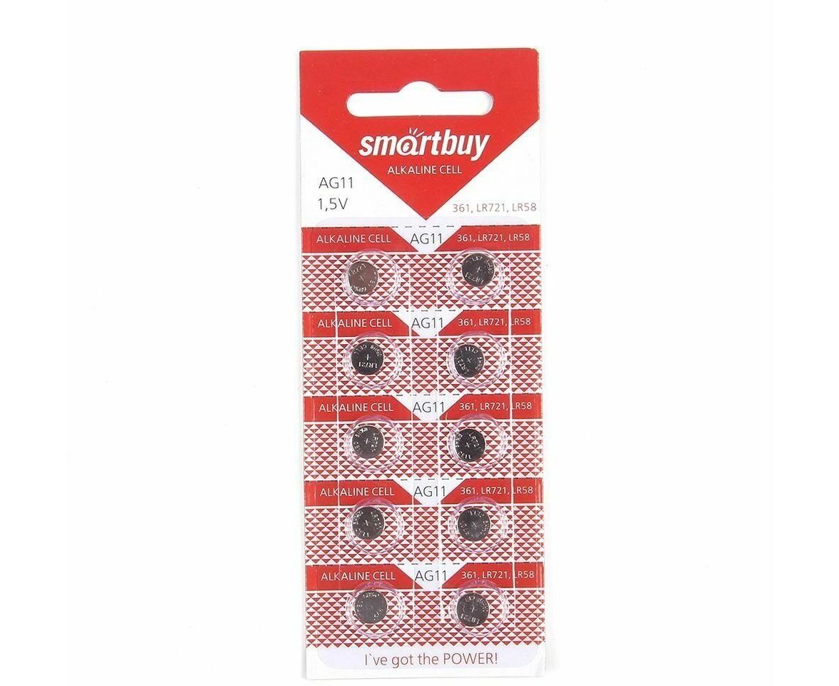 Элемент питания SMARTBUY AG11 BL10 (10/2000)