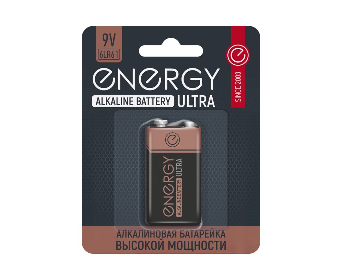 Элемент питания Energy Ultra 6 LR61/1 B (1/10/80)