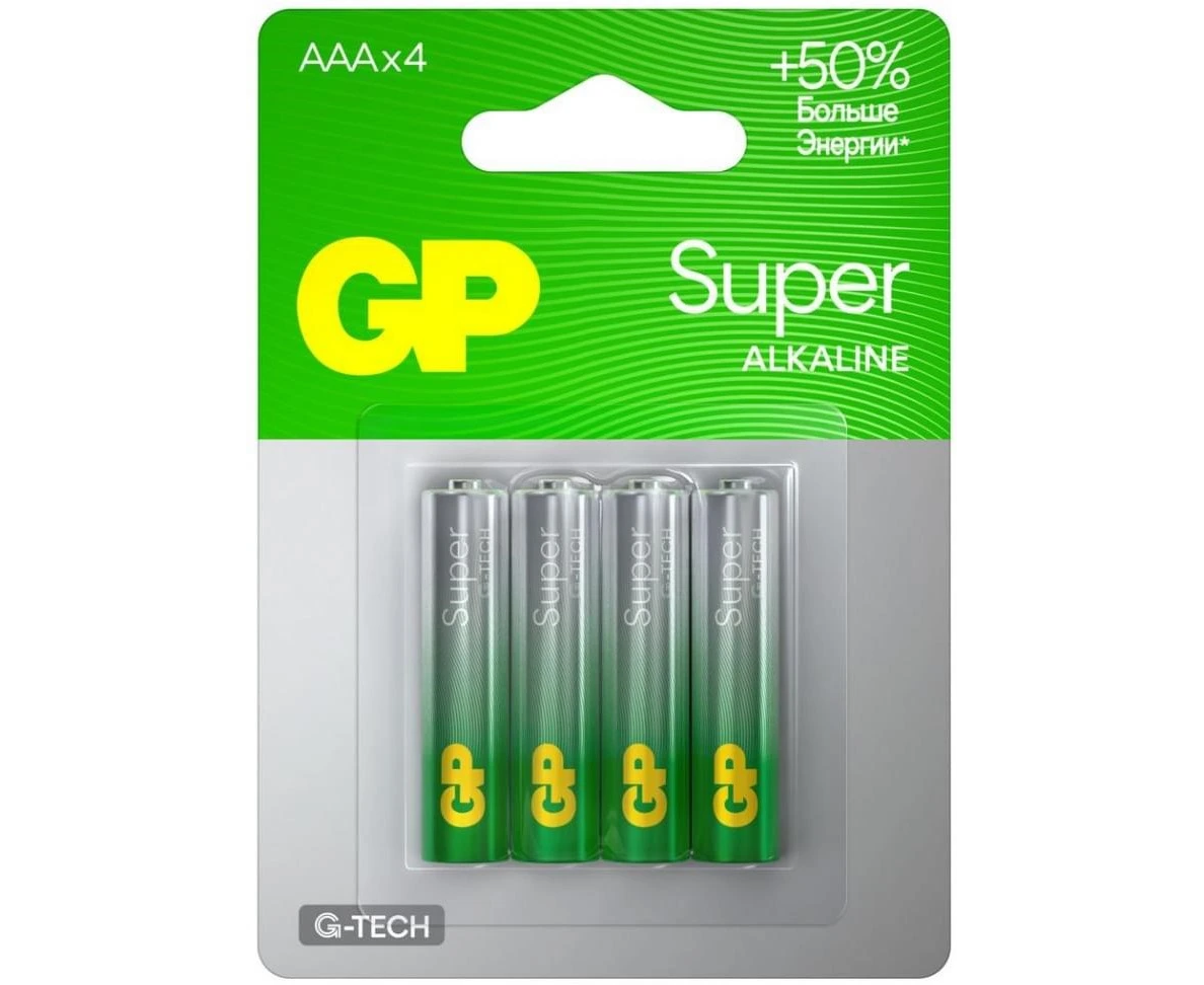 Батарея GP Super 24 AA21-2 CRSBC4 AAA (4шт)
