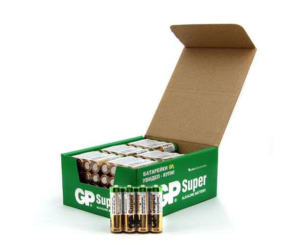 Элемент питания GP SUPER LR6 (б/б) 96 BOX (96/192/384)