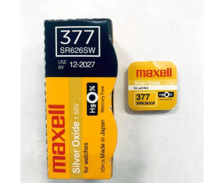 Батарейка MAXELL 377 SR626 SW/10 BOX G4