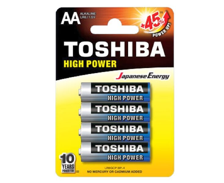 Батарейка Toshiba LR6/4 BL High Power Alkaline