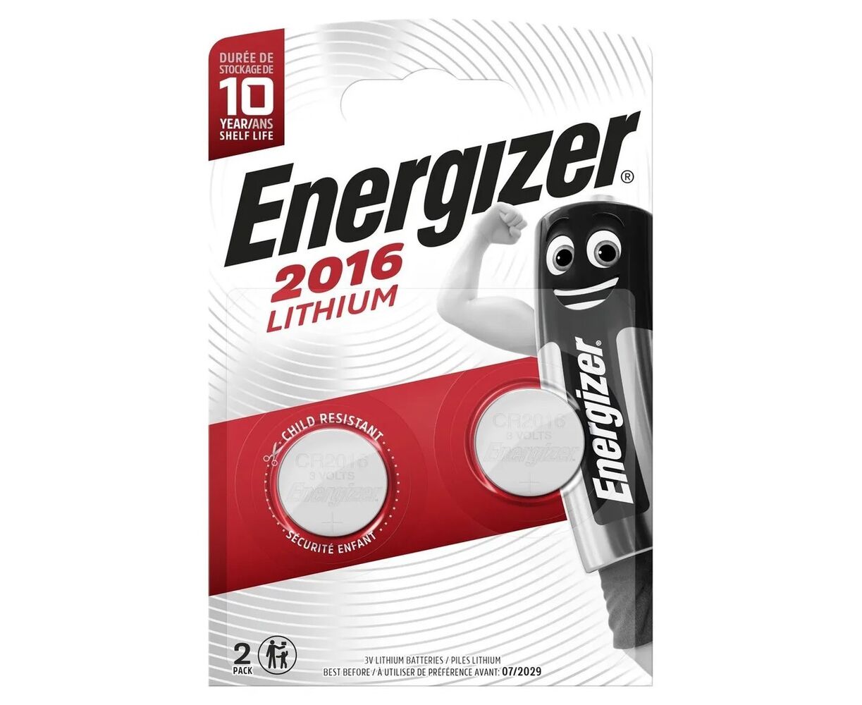 Элемент питания ENERGIZER CR 2016 Lithium (2бл) (2/20/280)